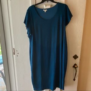 Blue Patterned Shift dress
